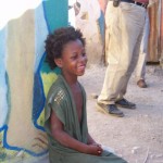 Little girl in voodoo village Little girl in voodoo village