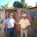 Bryan & Joe in voodoo village Bryan & Joe in voodoo village