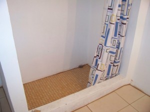 Bathroom with shower tile