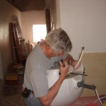 Bill hooking up sink Bill hooking up sink