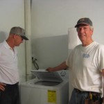 Karl & Bill after hooking up washing machine Karl & Bill after hooking up washing machine