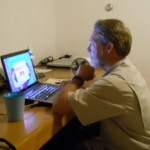 Bro. Chuck in his office Bro. Chuck in his office
