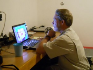 Bro. Chuck in his office