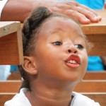 Little girl in church Little girl in church