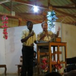 Simon and Bro. Chuck preaching Simon and Bro. Chuck preaching