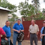 Arriving at the mission house Arriving at the mission house