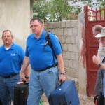 Arriving at the mission house Arriving at the mission house