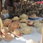 Hats at market Hats at market