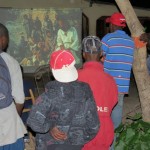 Voodoo village watching Jesus film Voodoo village watching Jesus film