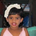 Little girl in church