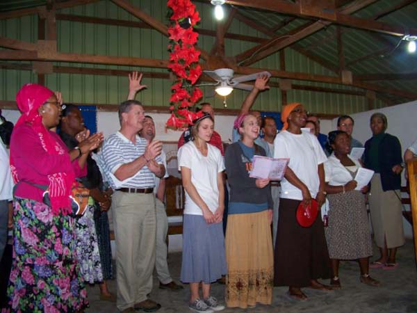 Team singing for church