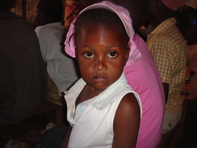 Little girl at clinic