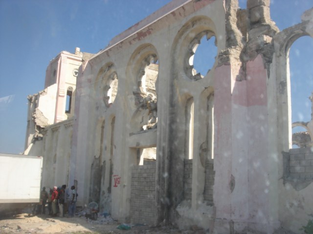 Earthquake damage to Catholic Church