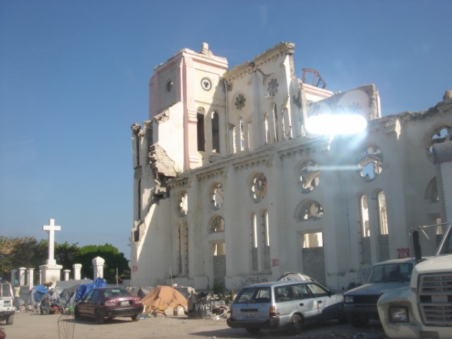 Earthquake damage to Catholic Church