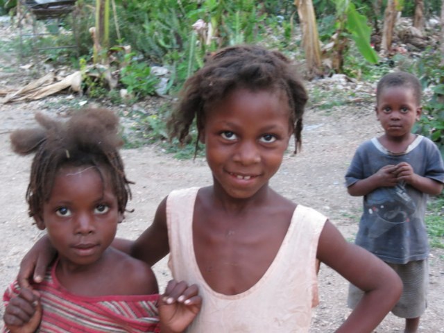 Girls in voodoo village