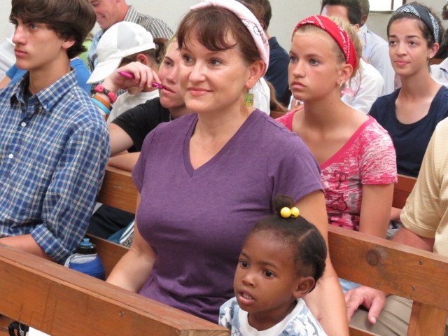 Lisa with little Haitian girl